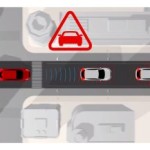 Predictive Forward Collision Warning system uses a sensor in the front of the vehicle to analyze the speed and distance to the vehicle directly ahead, as well as a vehicle traveling in front of that one.